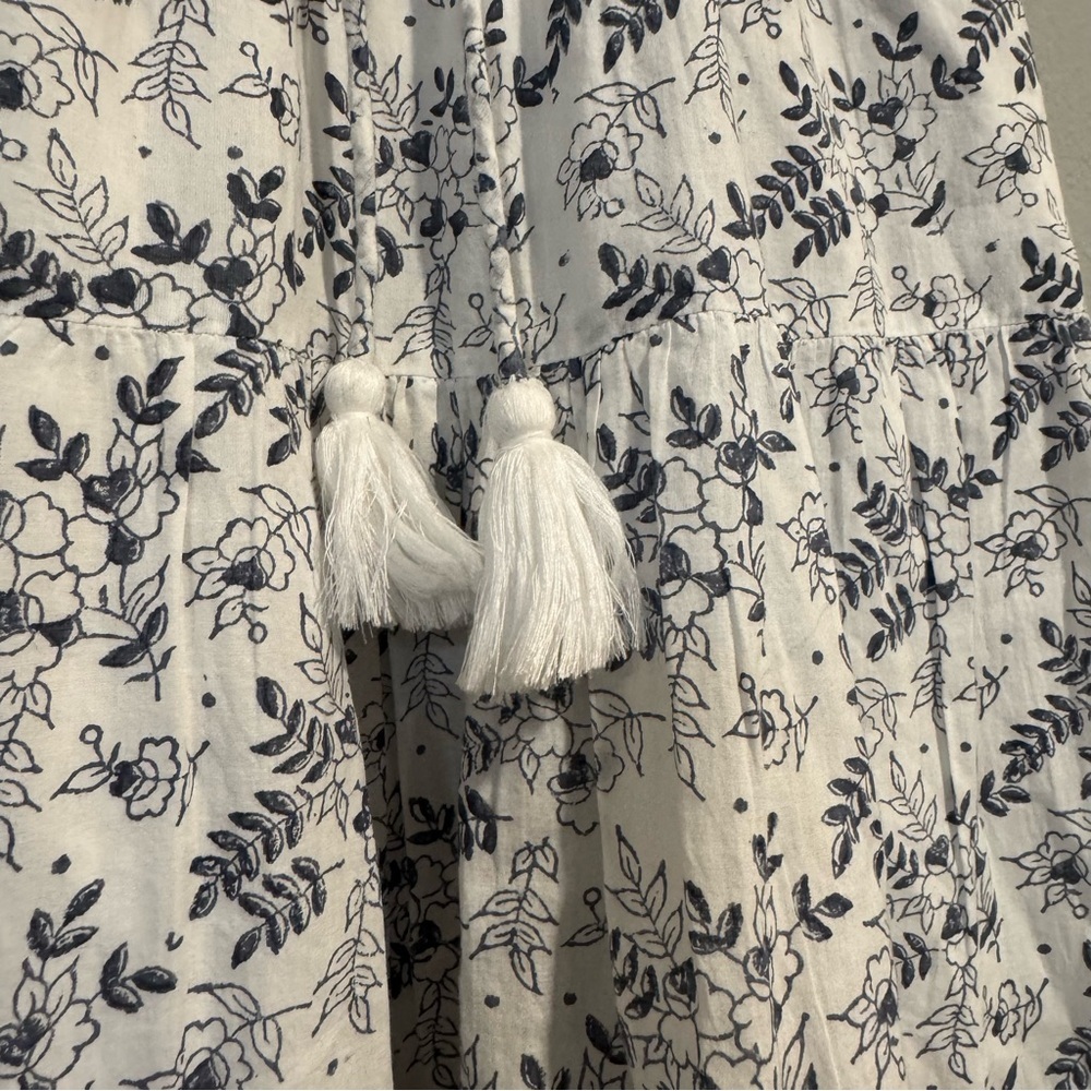 Cleobella Floral Tiered Midi Skirt Organic Cotton Boho XS - Picture 3 of 7